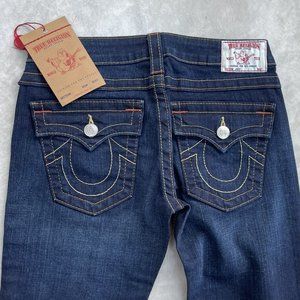 True Religion Women's Joey Stretch Big T Jeans Size 27 x34 NWT 2003